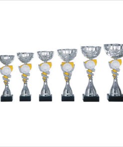 Alternative view of Zilveren beker met blauw