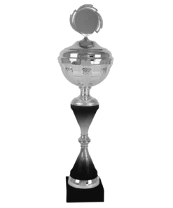 Grote beker zilver met zwart