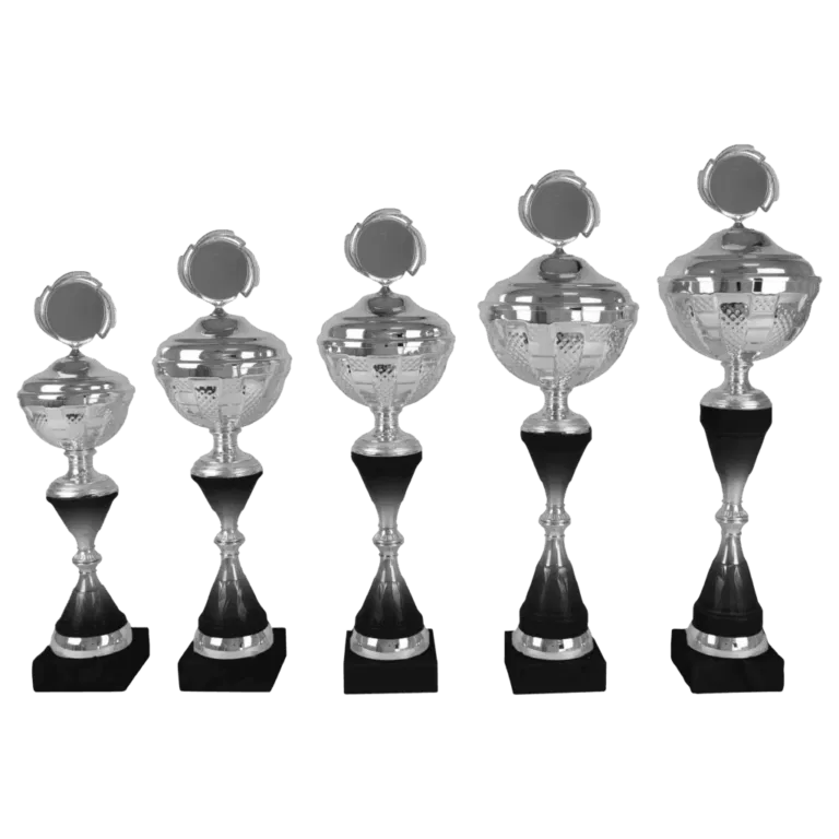 Grote beker zilver met zwart - Afbeelding 2